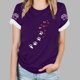 thumbnail image 2 of Tops Y Blusas de las Mujeres Estampadas Cuello Redondo Manga Corta, Poliéster Casual Top para Diario, Fiesta Y Todas las Estaciones, 2 of 8
