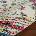 thumbnail image 6 of Lr Home Fusion White & Pink 7 Feet 9 Inch x 9 Feet 5 Inch Persian Floral Area Rug, 6 of 8