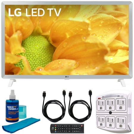 LG 32LM620BPUA 32" HDR Smart LED HD TV (2019) w/ Accessories Bundle Includes, 2x 6ft High Speed HDMI Cable, SurgePro 6-Outlet Surge Adapter w/ Night Light and Universal Screen Cleaner