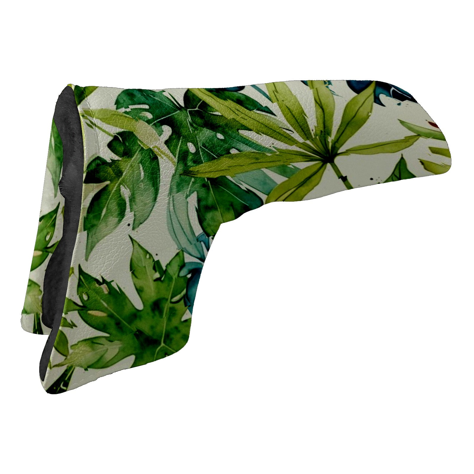 Golf Club Head Cover | Leather Golf Club Putte Headcover , Waterproof Golf Club Head Cover Set Driver Headcovers for Golf Clubs Men Women Green Leaves