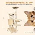thumbnail image 3 of Mueble Rascador para Gato POLI PETS Bambino Multifuncional con Felpa Suave, 3 of 7