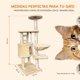 thumbnail image 3 of Mueble Rascador para Gato POLI PETS Bambino Multifuncional con Felpa Suave, 3 of 7