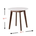 thumbnail image 2 of Holly & Martin Oden Dining Table in White with Burnt Oak, 2 of 4