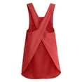 thumbnail image 5 of Eqslft Adjustable Design Apron ,Japanese Style Soft Cotton Linen Apron with Two Side Pockets ,X Cross Halter Aprons ,Kitchen Cooking Clothes, 5 of 5
