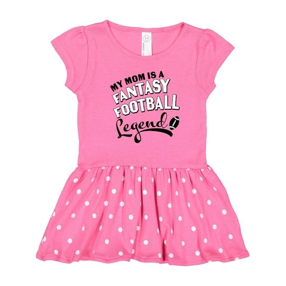 Inktastic My Mom Is a Fantasy Football Legend Girls Toddler Dress
