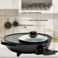 thumbnail image 7 of OVENTE Electric Hot Pot and Grill Combo, 2-in-1 Portable Countertop Cooker, Black GH10133B, 7 of 7