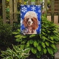 thumbnail image 2 of Carolines Treasures SC9771GF Drapeau Rouge Miniature Poodle Flocons de Neige d'Hiver Taille Jardin, 2 of 3