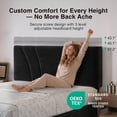 thumbnail image 5 of Novilla Full Size Bed Frame with Headboard, Full Size Bed Frame with Drawers, Full Bed Frame with LED Lights, Charging Station and Adjustable Headboard, No Box Spring Needed, Black Velvet, 5 of 23