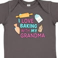 thumbnail image 4 of Inktastic I Love Baking with My Grandma Girls Baby Bodysuit, 4 of 5