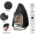 thumbnail image 2 of Funda para silla de huevo colgante JM impermeable con cremallera negra, 2 of 5
