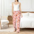 thumbnail image 2 of Haiem Pink Cockatoo Birds Women's Pajama Pants Ultra Lightweight Pjs Bottoms Sleepwear Bottom Pants With Pocket Drawstring-Large, 2 of 7