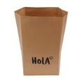 thumbnail image 3 of Paper Bag, Kraft Bag Foldable Durable Large Capacity  For Office Small Size HEY Pattern,Medium Size Heart Pattern,Large Size Bondour Pattern,Extra Large Size HOLA Pattern, 3 of 8