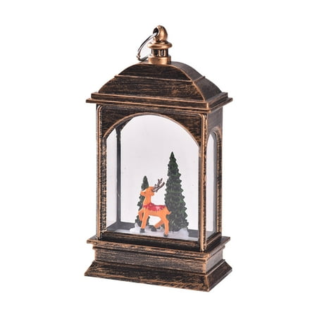 

QYY Christmas Ornaments Light Emitting Inner Old Man Snowman Modeling Flat Small Lights Desktop Ornaments Festive Home Furnishing Decorations