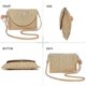 thumbnail image 4 of Bolso bandolera de paja para mujer, bolso bandolera tejido., 4 of 5