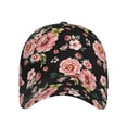 thumbnail image 2 of Naloa Original Classic Low Profile Hat Men Women Baseball Cap Dad Hat Adjustable Unconstructed Rose Flowers Print Cap, 2 of 9