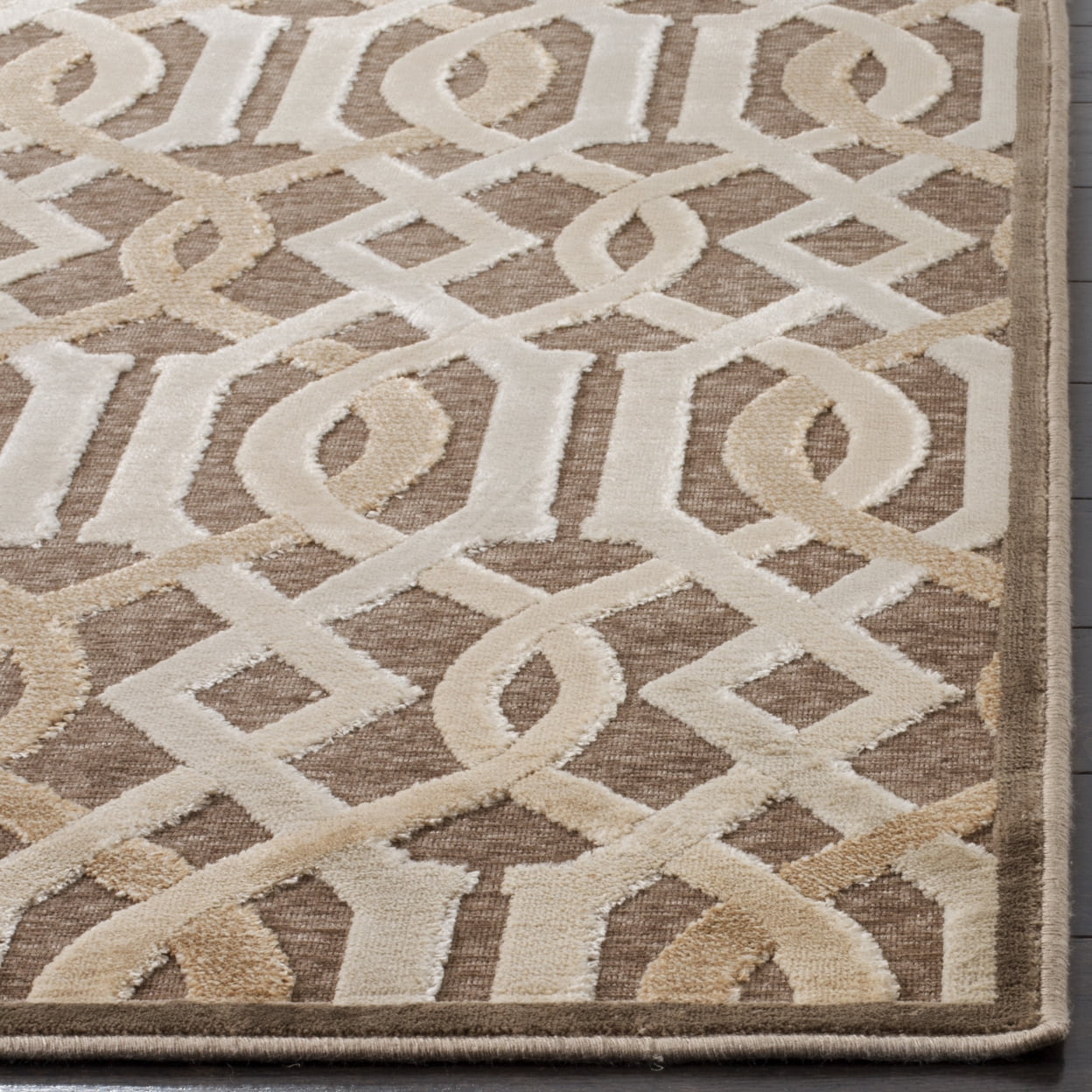 SAFAVIEH Paradise Luana Geometric Swirls Area Rug, Grey, 8' x 11'