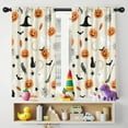 thumbnail image 5 of Blackout Kids Curtains,Beige Halloween Pumpkins Ghosts and Bats Childrens Insulated Curtains Set Of 2,Bedroom Essentials,Toddler Room Decor 42"x54", 5 of 5