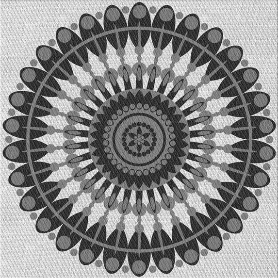 Ahgly Company Machine Washable Indoor Square Transitional Platinum Silver Gray Area Rugs, 4' Square