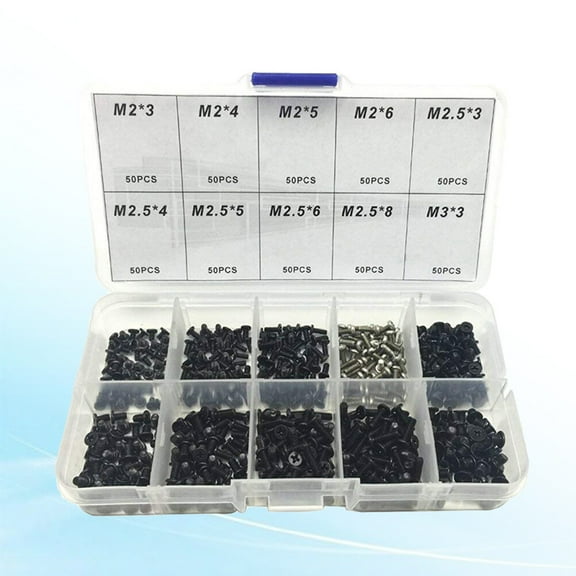 MLINS  500 PCS Mini Computer Screw Set Replacement Screws