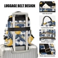 thumbnail image 3 of FORMRS Mini Backpack Purse for Women Travel Daypack Casual Shoulder Bag, Beige Plaid Lemon, 3 of 7