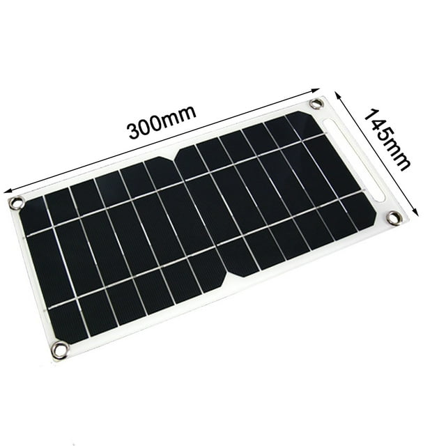 Panneau Solaire USB 2.5A Haute Puissance pour l'Extérieur, Étanche, Randonnée, Portable, Banque d'Alimentation Cellulaire, Chargeur de Batterie Solaire pour Téléphone Mobile, Facile à Installer