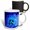 Multicolor, variant on 3drose, on the Fourth Day of Christmas Four Calling Birds Snowlflake Blue, 11oz Magic Transforming Mug