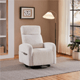 thumbnail image 3 of Renwick Corduroy Swivel Glider Chair for Living Room, All Ages, Beige, 3 of 16