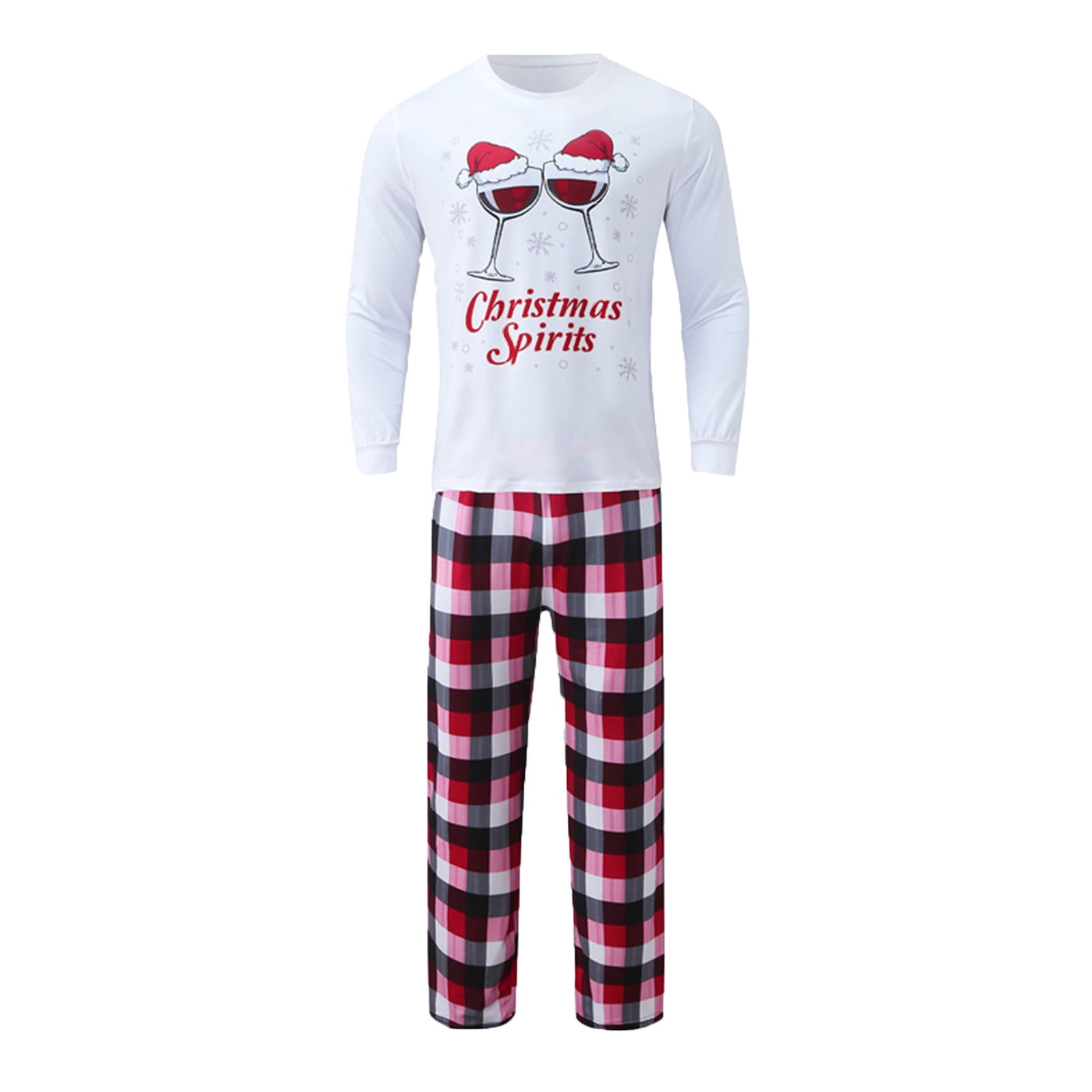 Clearance Parent child Warm Christmas Set Printed Home Wear Pajamas Two piece Set Pallet Sales Summer Clearance 25 Walmart