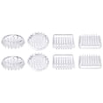 thumbnail image 1 of Uxcell Protector de Alfombra con Picos Redondos y Cuadrados 8 Pcs Copas para Muebles Transparentes, 1 of 7