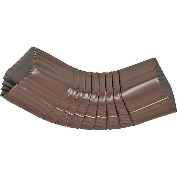 AMERIMAX HOME PRODUCTS 2526519 2 in x 3 in B or Side Elbow Brown Aluminum, Two-by-Three