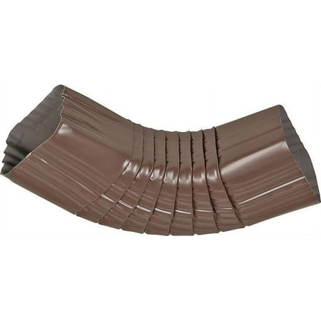 AMERIMAX HOME PRODUCTS 2526519 2 in x 3 in B or Side Elbow Brown Aluminum, Two-by-Three