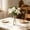 White, variant on Realistic Artificial Lilies Wedding Decor, 31.5" Long Faux Lily s Home Hotel Vase Arrangement, Lifelike Real-Touch Fake Flowers for Table Centerpiece