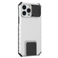 thumbnail image 6 of Dteck Slide Lens Protector Cover Case for iPhone 14 Pro, Slim Fit Thin Polycarbonate Protective Shockproof Rugged Military Grade Protective Kickstand Cover, White, 6 of 9