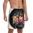thumbnail image 2 of Saiise Chucky Pattern Pajama Shorts Mens Pajama Bottoms for Men Pjs Lounge Sleep Shorts with Pockets(S-4XL), 2 of 6