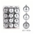 thumbnail image 3 of Aoznliie Christmas Ball Ornaments, 24 Pcs Classic Christmas Ornament Set for Xmas Tree, Shatterproof Lightweight Hanging Decor for Xmas Party, Silver, 3 of 6