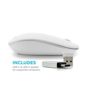 iHome Wireless Optical Mouse: Universal Mouse with USB-C & USB-A Adapter