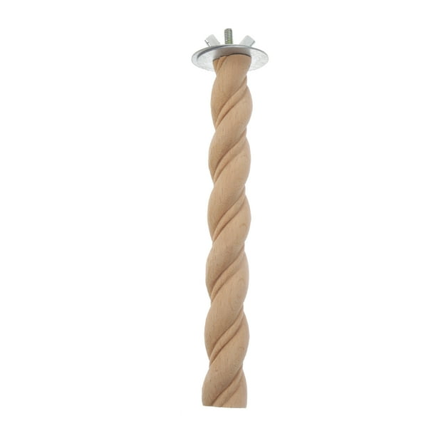 Percha de madera para pájaros, plataforma de juguete, palo para moler patas, accesorio para jaula de pájaros, para cacatúas, periquitos, cotorras y otras aves pequeñas