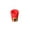 Red, variant on Portable Car Ashtray with Funnel Lid - Detachable Automotive Cigarette Receptacle Container - Plastic Cup Vehicle Organizer
