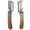 C, variant on 2-Piece Multi-Functional Peeling Knife Set with Dual-Sided Stainless Steel Blade Built-in Bottle Opener and Wood Handle for Peeling Potatoes Carrots and Shredding Veg