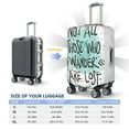 thumbnail image 6 of Bingfone Not All Who Wander Are Lost1 Luggage Cover Washable Suitcase Cover Protector Anti-Scratch Suitcase Cover Fits 18-32 Inch Luggage, 6 of 9