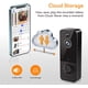 thumbnail image 5 of Timbre con cámara y video inteligente inalámbrico con timbre, detección de personas con inteligencia artificial, WiFi de 2,4 G, audio bidireccional, imagen en vivo HD, visión nocturna,, 5 of 6
