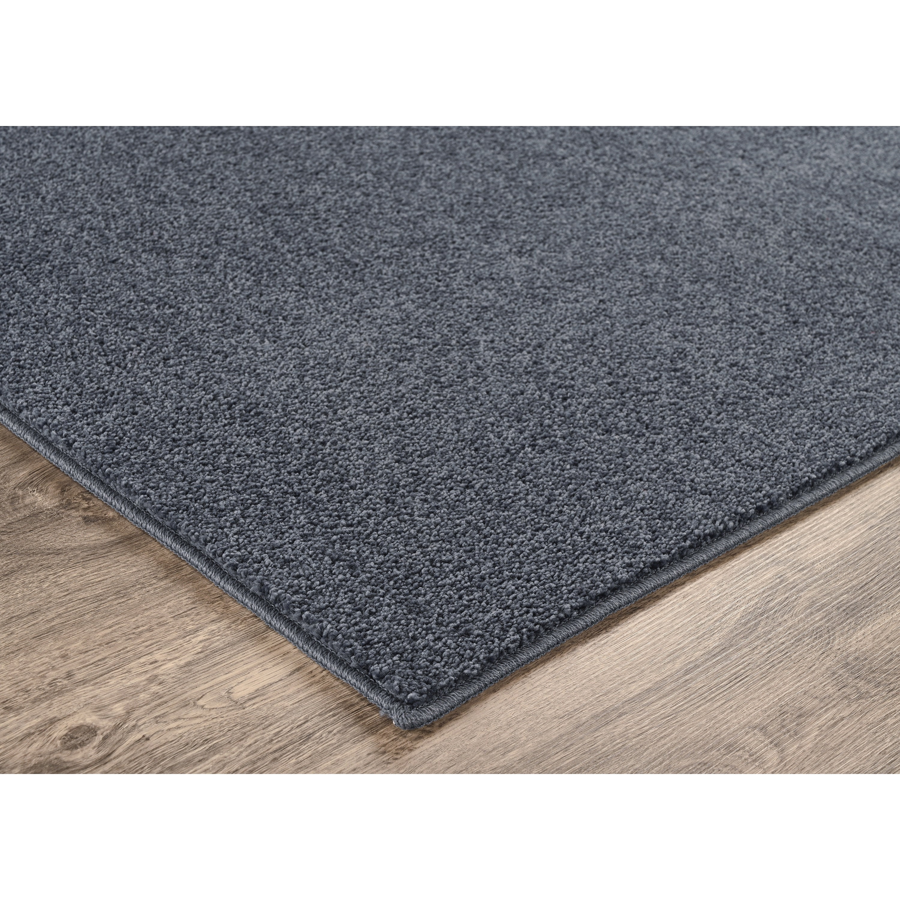 Garland Rug Palmer Plush Washable Slate Blue Indoor Area Rug, 4' x 6'