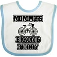 thumbnail image 3 of Inktastic Mommys Biking Buddy Boys or Girls Baby Bib, 3 of 4