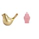thumbnail image 1 of Figura De Pájaro Dorado, Estatua De Animal, Adorno Moderno Para Decoración Del Hogar, Escultura De Pájaro Para Escritorio, Oficina, Repisa, Sala De Estar, Regalos De Inauguración De La, 1 of 8