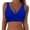 Blue, variant on Swimsuit Top Bikini Top for Women Bathing Suit Criss Cross Self Tie Spaghetti Straps Red,L