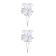 thumbnail image 2 of Injueey Rosas de poliéster Centros de de Halloween Decoración de fiesta en blanco y negro Type1 NO1, 2 of 6