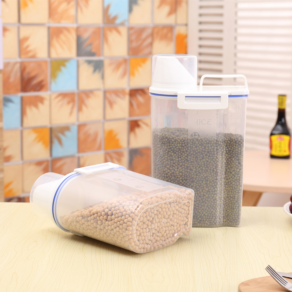 Rice Box Storage Flour Storage Container Large with Measuring Cup MAJOZ0 Rice Storage Container 6KG,Kitchen Rice Storage Box