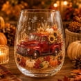 thumbnail image 6 of Fall Glassware Stemless Glasses with 2D Print Pumpkin Maple Leaves Drinking Glasses for Halloween Parties, Thanksgiving Party Home Kitchen Decorations Gifts, 6 of 6