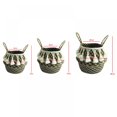 thumbnail image 4 of 2+2 Black Grid Double Knot Long Tassel Middle Diameter 22*height 20, 4 of 11