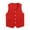 Red, variant on Womens Mens Button Vest Uniform Volunteer Work Uniform Activity Vest Waiter Bartender Waistcoat Black XXL